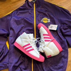 Lakers Jacket & Adidas Shoes For Free!!!